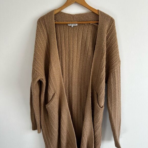 Heartloom Revolve Full Length Open Front Tan Duster Cardigan Size S Neutral - Picture 2 of 10